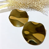 Pendiente plata chapada XL