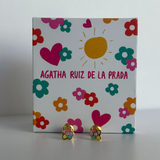 Pendientes Plata Agatha Ruiz de la Prada Flor Pastel Esmaltada