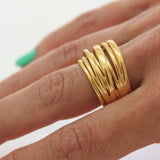 Anillo Plata Aros Bombé 039877-2-1