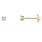 Gold Zirconia Earrings