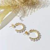 Pendientes Plata Aro Perlas