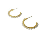 Pendientes Plata Aro Perlas