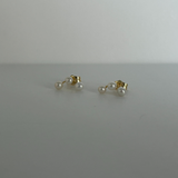 Yellow Gold Star Earrings