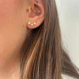 Yellow Gold Star Earrings