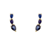 Yellow Gold Star Earrings