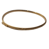 Yellow Gold Hoop Earring 18 mm