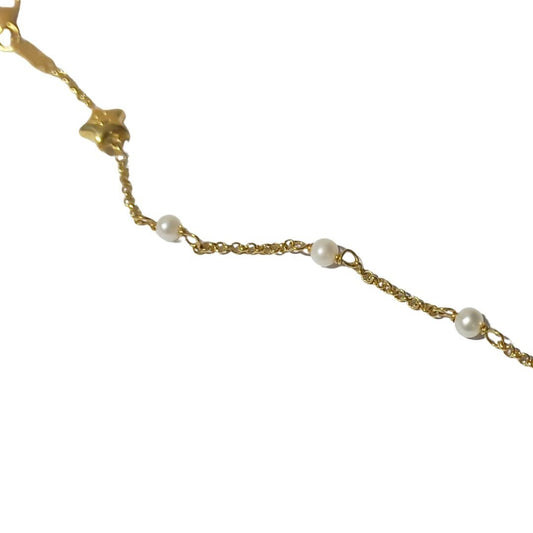 Pulsera Oro Amarillo Estrella