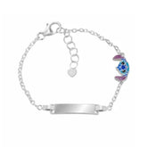 Minnie Mouse Silver Bracelet with Pink Bow