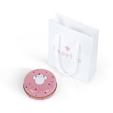 Pendientes Plata Erizo Rosa