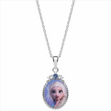 Cadena plata con colgante Elsa Frozen Disney para Niña