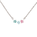 Agatha Ruiz de la Prada Silver Pendant Trio Flowers