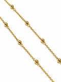 Cadena Oro Amarillo Bolitas