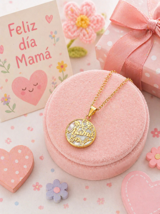 Colgante Mamá Oro Amarillo