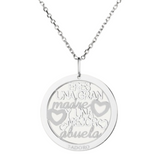 Silver Pendant Great Mother Best Grandmother