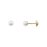 Cultured Pearl Gold Earrings