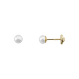 Cultured Pearl Gold Earrings