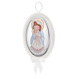 Medallón Virgen Niño Musical Esmalte