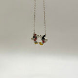 Colgante Plata Disney Minnie y Mickey Mouse Beso