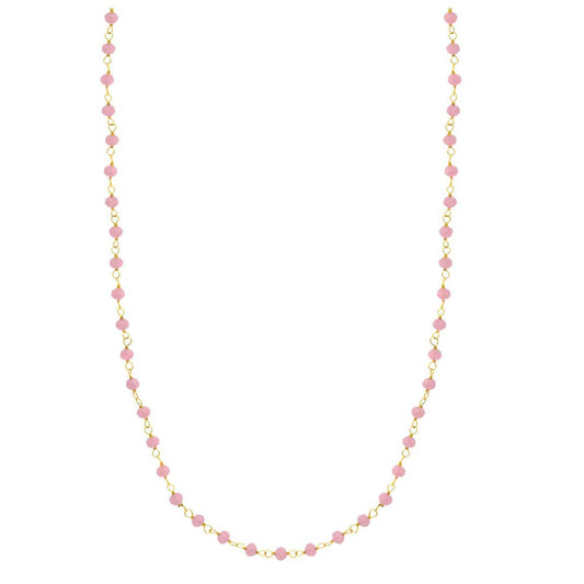 Collar Plata Chapada Rosa Lotus Silver