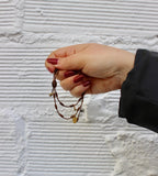 Pulsera Plata Macramé Letra A