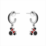 Disney Silver Hoop Earrings Minnie and Mickey Mouse