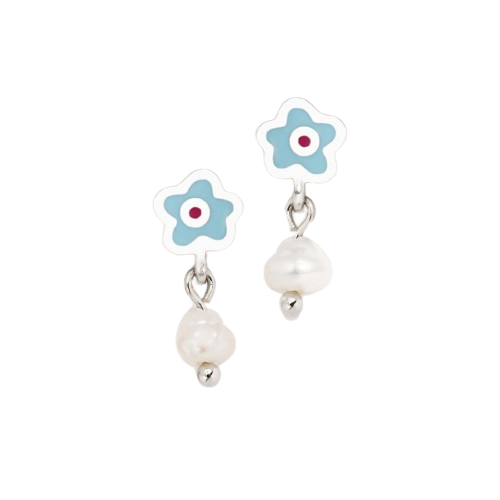 Pendientes Plata Agatha Ruiz de la Prada Flores y Perlas