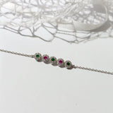 Pulsera Plata Rosetas 5