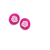 Pendientes Plata Agatha Ruiz de la Prada Fun Flor Fucsia