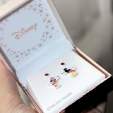 Pendientes Plata Disney Minnie Mickey edición Amor en estuche