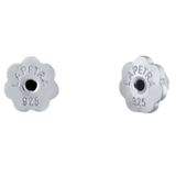 Pendientes Plata Estrella Purpurina Plateada