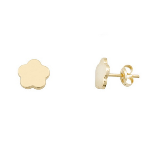 Pendientes Margarita Oro 18K Bebé con Cierre a Presión