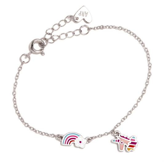 Pulsera Plata Agatha Ruiz de la Prada Arco Iris Unicornio