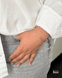 Yellow Gold Hoop Earring 18 mm