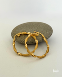 Yellow Gold Hoop Earring 18 mm