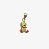 Gold Baby Donald Pendant