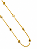Cadena Oro Amarillo Bolitas