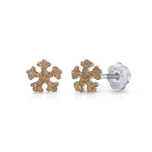 Pendientes Plata Copo de Nieve