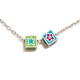 Agatha Ruiz de la Prada Silver Cube Choker