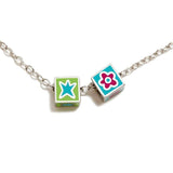 Agatha Ruiz de la Prada Silver Cube Choker