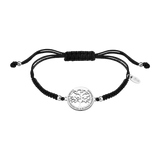 Agatha Ruiz de la Prada Silver Bracelet Green Cord Yellow Star