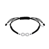 Agatha Ruiz de la Prada Silver Bracelet Green Cord Yellow Star