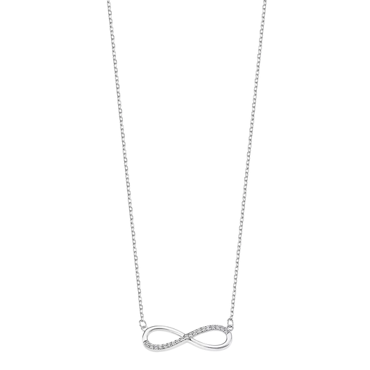 Collar Plata Infinito Circonitas Lotus Silver