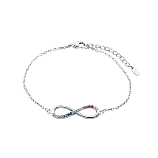 Pulsera Plata Infinito Multicolor Lotus Silver