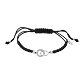 Agatha Ruiz de la Prada Silver Bracelet Green Cord Yellow Star