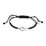 Agatha Ruiz de la Prada Silver Bracelet Green Cord Yellow Star