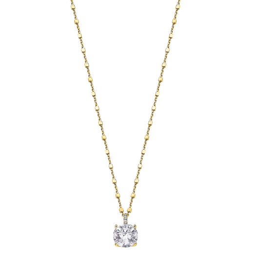 Collar Plata Chapada Chatón Lotus Silver Charming Lady