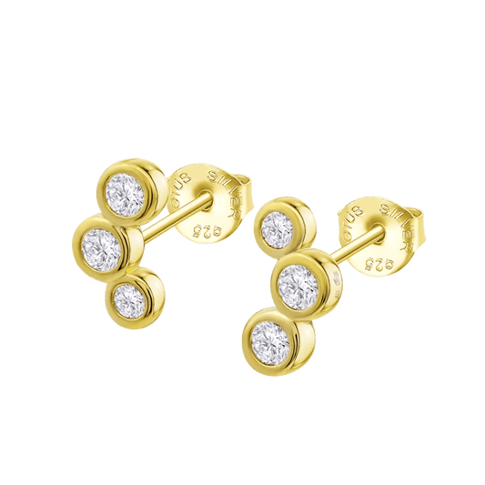 Pendientes Plata Chapada Mini Trepador Lotus Silver Pure Essential