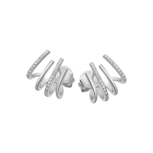 Pendientes Plata Trepador Lotus Silver Earparty