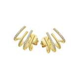 Silver Plated Earrings "You and Me" Pearl