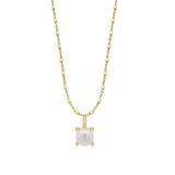 Collar Plata Chapada Perla Lotus Silver